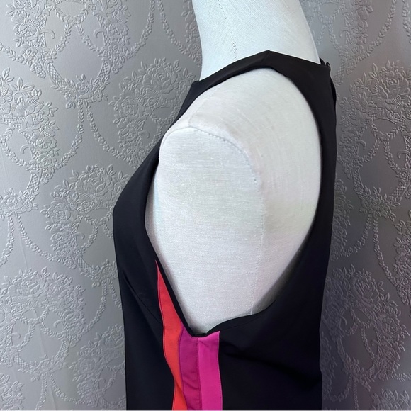 Black and Red Sleeveless Dress Lovers + Friends L large side panel - Picture 4 of 8